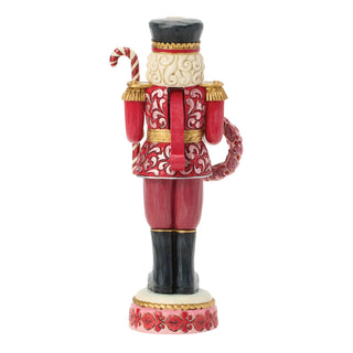 Jim Shore Heartwood Creek: Royal Traditions Red & Pink Toy Soldier Nutcracker Figurine sparkle-castle