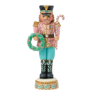 Jim Shore Heartwood Creek: Royal Traditions Pastel Toy Soldier Nutcracker Figurine sparkle-castle