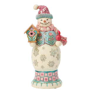 Jim Shore Heartwood Creek: Royal Traditions Pastel Snowman Nutcracker Figurine sparkle-castle