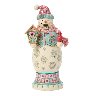 Jim Shore Heartwood Creek: Royal Traditions Pastel Snowman Nutcracker Figurine sparkle-castle