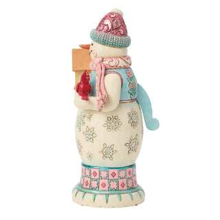 Jim Shore Heartwood Creek: Royal Traditions Pastel Snowman Nutcracker Figurine sparkle-castle