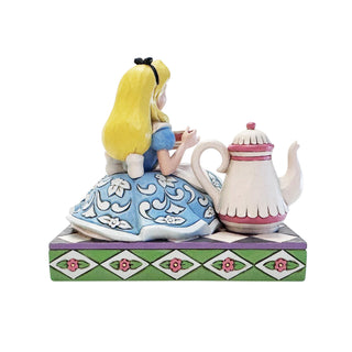 Jim Shore Disney Traditions: Alice With Teapot Figurine sparkle-castle
