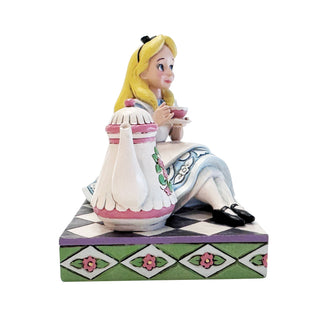 Jim Shore Disney Traditions: Alice With Teapot Figurine sparkle-castle