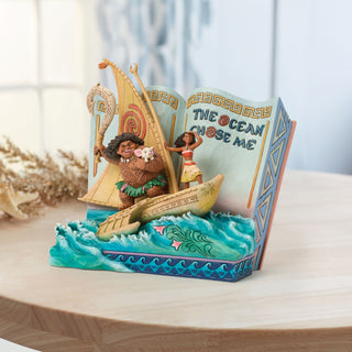 Jim Shore Disney Traditions: Moana Storybook Figurine sparkle-castle