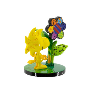 Peanuts Britto: Woodstock With Flower Miniature Figurine sparkle-castle