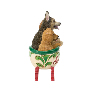 Jim Shore Heartwood Creek: Santa's Rescue Sleigh Figurine sparkle-castle