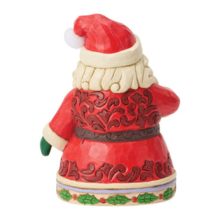 Jim Shore Heartwood Creek: Santa Drinking Hot Cocoa Figurine sparkle-castle