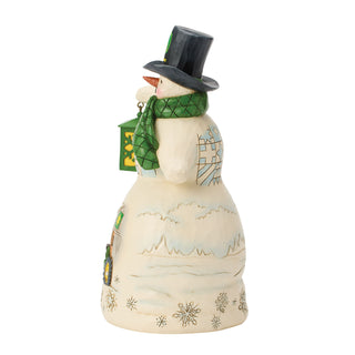 Jim Shore John Deere: Snowman With Scene Figurine sparkle-castle