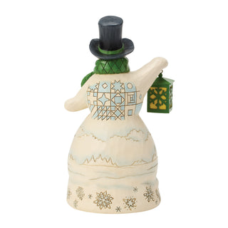 Jim Shore John Deere: Snowman With Scene Figurine sparkle-castle