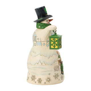 Jim Shore John Deere: Snowman With Scene Figurine sparkle-castle