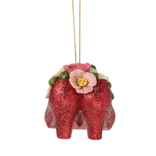Jim Shore Wizard of Oz: Ruby Slippers With Poppies Hanging Ornament sparkle-castle