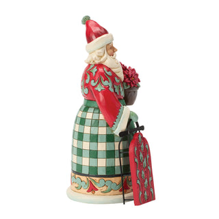Jim Shore Heartwood Creek: Highland Glen Santa With Sled Figurine sparkle-castle