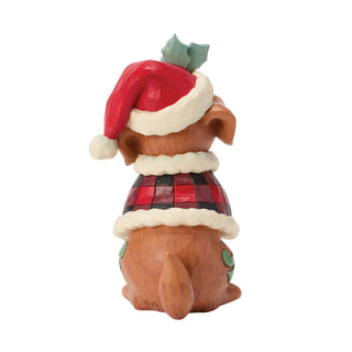 Jim Shore Heartwood Creek: Highland Glen Dog In Plaid Cape Figurine sparkle-castle