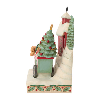 Jim Shore Heartwood Creek: Highland Glen Barn Scene Figurine sparkle-castle
