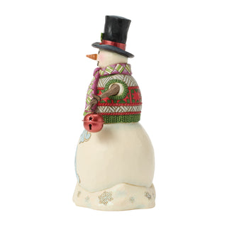 Jim Shore Heartwood Creek: Snowman With Hanging Sign Figurine sparkle-castle
