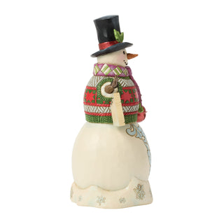 Jim Shore Heartwood Creek: Snowman With Hanging Sign Figurine sparkle-castle