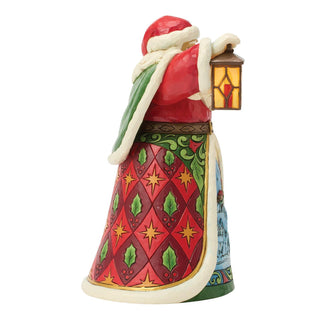 Jim Shore Heartwood Creek: Santa with Lantern LED Figurine sparkle-castle