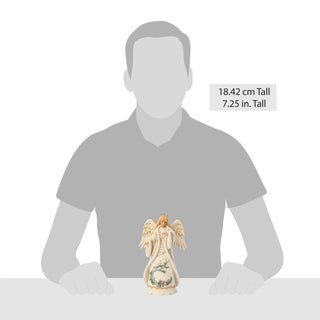 Jim Shore Heartwood Creek: White Woodland Angel With Dove Figurine sparkle-castle