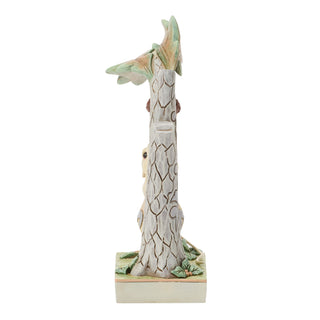 Jim Shore Heartwood Creek: White Woodland Field Mouse and Acorn Figurine sparkle-castle