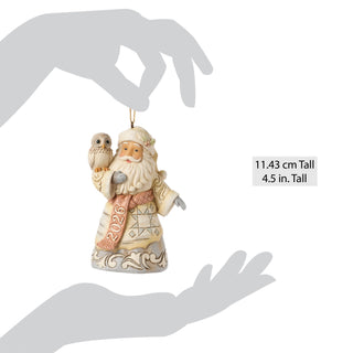 Jim Shore Heartwood Creek: White Woodland Dated 2026 Santa Hanging Ornament sparkle-castle