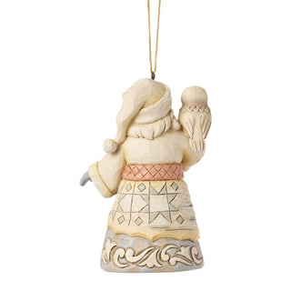 Jim Shore Heartwood Creek: White Woodland Dated 2026 Santa Hanging Ornament sparkle-castle