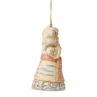 Jim Shore Heartwood Creek: White Woodland Dated 2026 Santa Hanging Ornament sparkle-castle