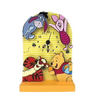 Jim Shore Disney: Winnie the Pooh Friends Clock Desk Clock Wood