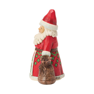 Jim Shore Heartwood Creek: Santa With Toy Bag Miniature Figurine sparkle-castle