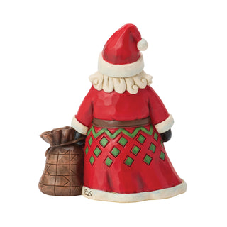 Jim Shore Heartwood Creek: Santa With Toy Bag Miniature Figurine sparkle-castle