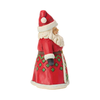 Jim Shore Heartwood Creek: Santa With Toy Bag Miniature Figurine sparkle-castle