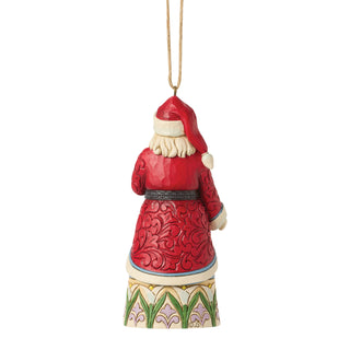 Jim Shore Heartwood Creek: Santa What Child Is This Hanging Ornament sparkle-castle