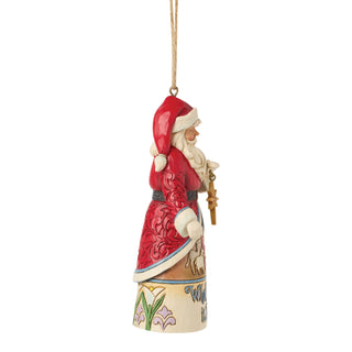 Jim Shore Heartwood Creek: Santa What Child Is This Hanging Ornament sparkle-castle