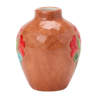 Jim Shore Heartwood Creek: Terracotta with Floral Vase Vase
