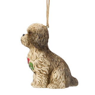 Jim Shore Heartwood Creek: Shih Tzu Dog Hanging Ornament sparkle-castle