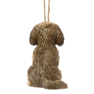 Jim Shore Heartwood Creek: Shih Tzu Dog Hanging Ornament sparkle-castle
