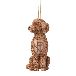 Jim Shore Heartwood Creek: Golden Doodle Dog Hanging Ornament sparkle-castle