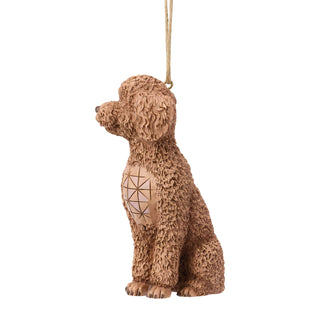 Jim Shore Heartwood Creek: Golden Doodle Dog Hanging Ornament sparkle-castle