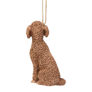 Jim Shore Heartwood Creek: Golden Doodle Dog Hanging Ornament sparkle-castle
