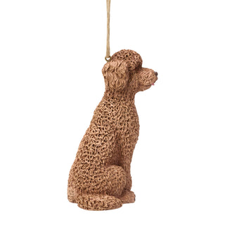 Jim Shore Heartwood Creek: Golden Doodle Dog Hanging Ornament sparkle-castle