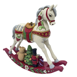 Jim Shore Heartwood Creek: Rocking Horse Hanging Ornament sparkle-castle