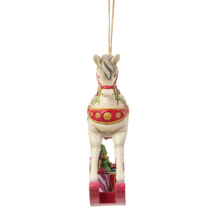 Jim Shore Heartwood Creek: Rocking Horse Hanging Ornament sparkle-castle