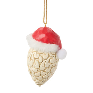 Jim Shore Heartwood Creek: Large Santa Head Hanging Ornament sparkle-castle