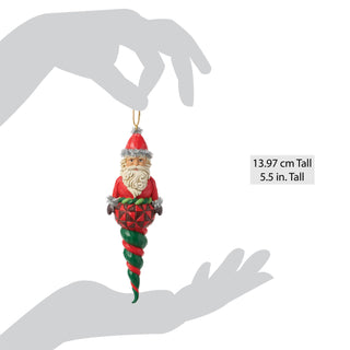 Jim Shore Heartwood Creek: Santa Finial Hanging Ornament sparkle-castle