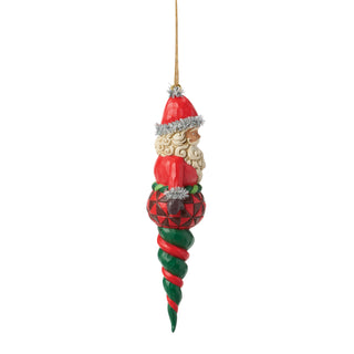 Jim Shore Heartwood Creek: Santa Finial Hanging Ornament sparkle-castle