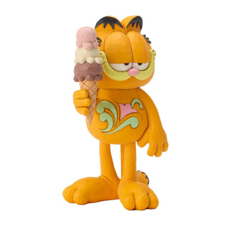 Jim Shore Garfield: Garfield with Ice Cream Figurine
