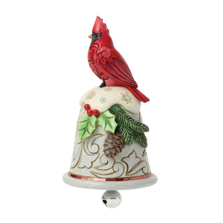 Jim Shore Heartwood Creek: Pint Sized Cardinal Perched on Bell Figurine sparkle-castle