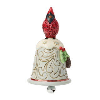 Jim Shore Heartwood Creek: Pint Sized Cardinal Perched on Bell Figurine sparkle-castle