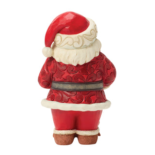 Jim Shore Heartwood Creek: Pint Sized Santa With Hot Cocoa & Cookie Figurine sparkle-castle