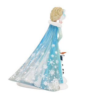 Disney Showcase: Elsa & Olaf Seasonal Figurine sparkle-castle