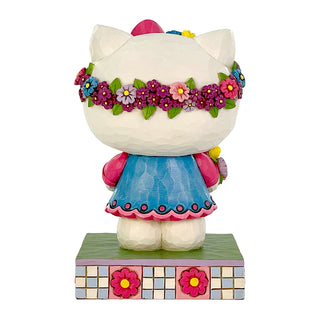 Jim Shore Sanrio: Hello Kitty with Flower Crown Figurine sparkle-castle